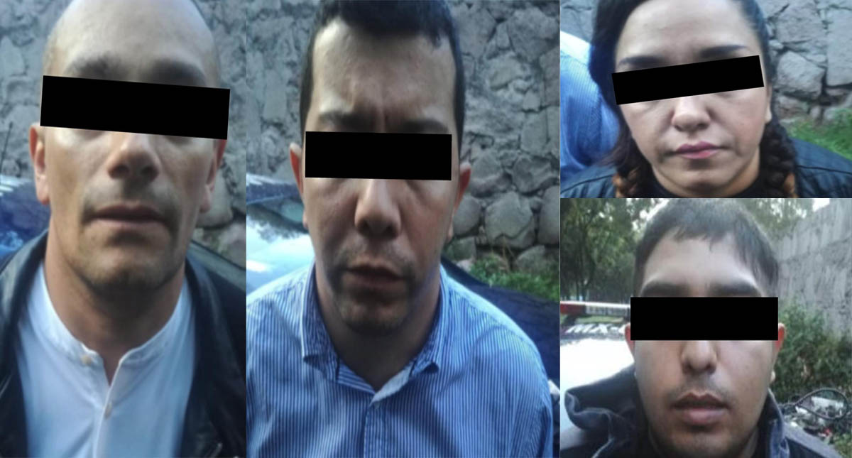 Aseguran a dos colombianos y a pareja de mexicanos por robo en casa