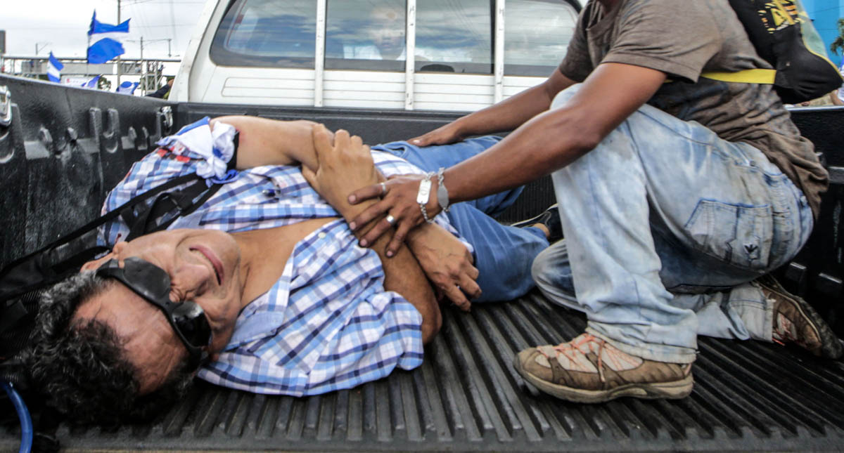 Disparos de paramilitares hieren a manifestantes en Nicaragua