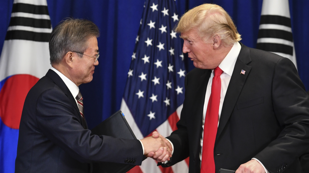 Donald Trump elogia acuerdo comercial con Corea del Sur