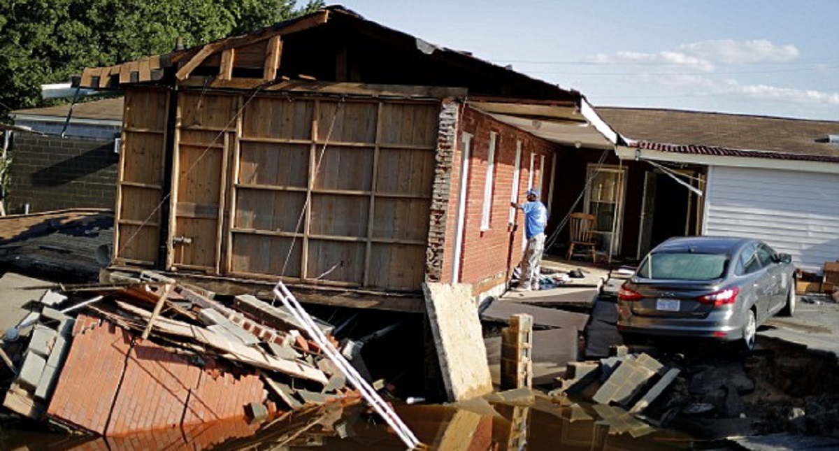 El antes y el después de Carolina del Norte y del Sur por Florence