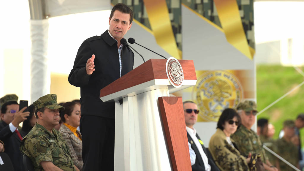 Peña Nieto destaca desarrollo de las Fuerzas Armadas en su sexenio