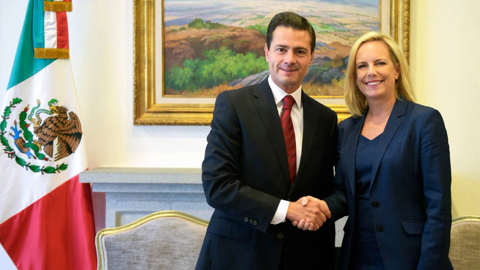 Peña Nieto se reúne con secretaria de Seguridad Interna de EE.UU.