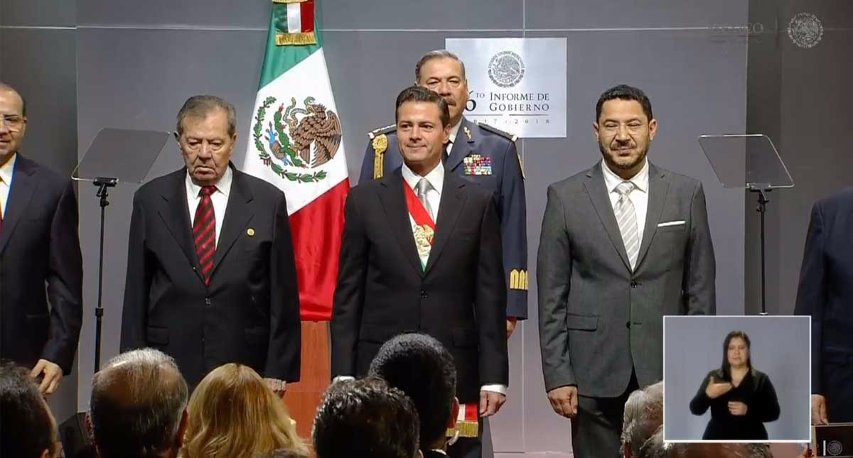 Rinde Peña Nieto mensaje por su Sexto Informe de Gobierno