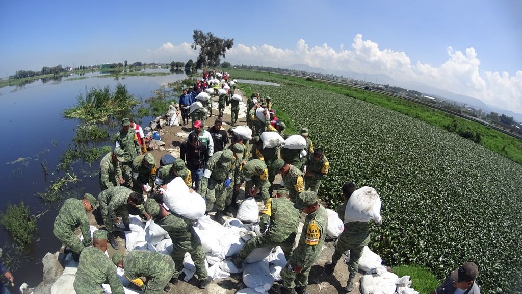 Estabilizan fisura en Río Lerma para iniciar su reparación