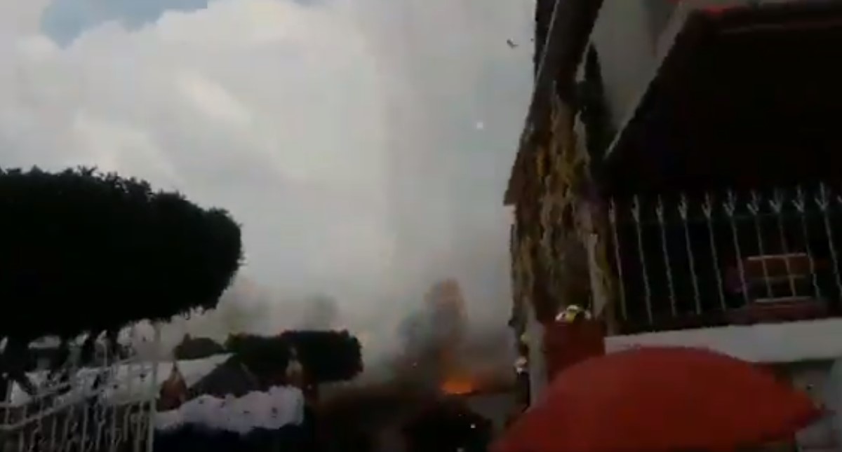 Explota pirotecnia en Coyoacán