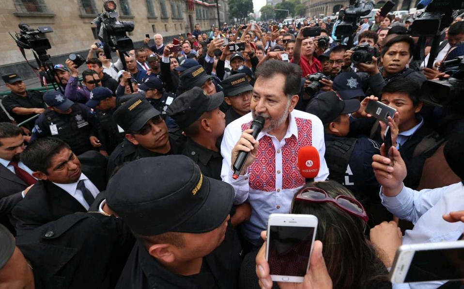 Impiden acceso de Fernández Noroña a Palacio Nacional - fernandez-norona-palacio-nacional