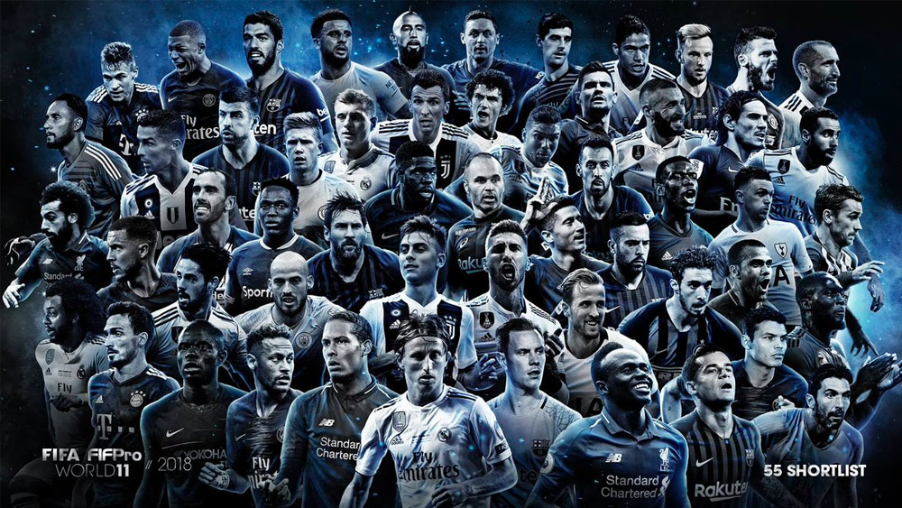 FIFA anuncia nominados para el 11 ideal de 2018