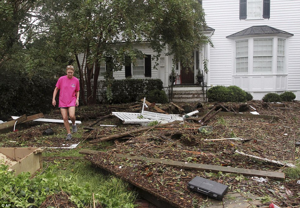 El antes y el después de Carolina del Norte y del Sur por Florence - florence-muertos