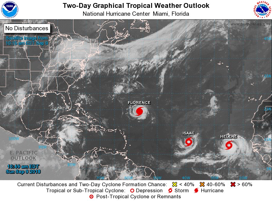 Florence se convierte en huracán categoría 1 - florence