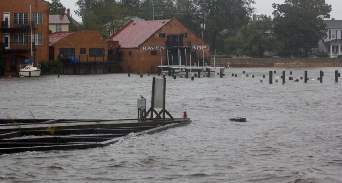 El antes y el después de Carolina del Norte y del Sur por Florence - havens-wharf-despues