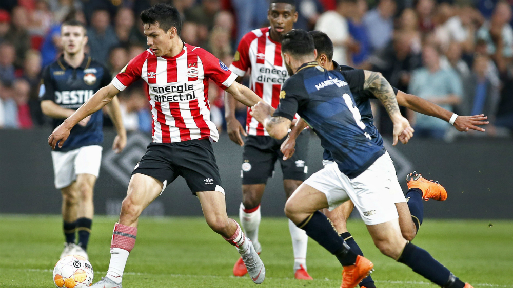 Goleada del PSV en la Eredivisie con Lozano de titular