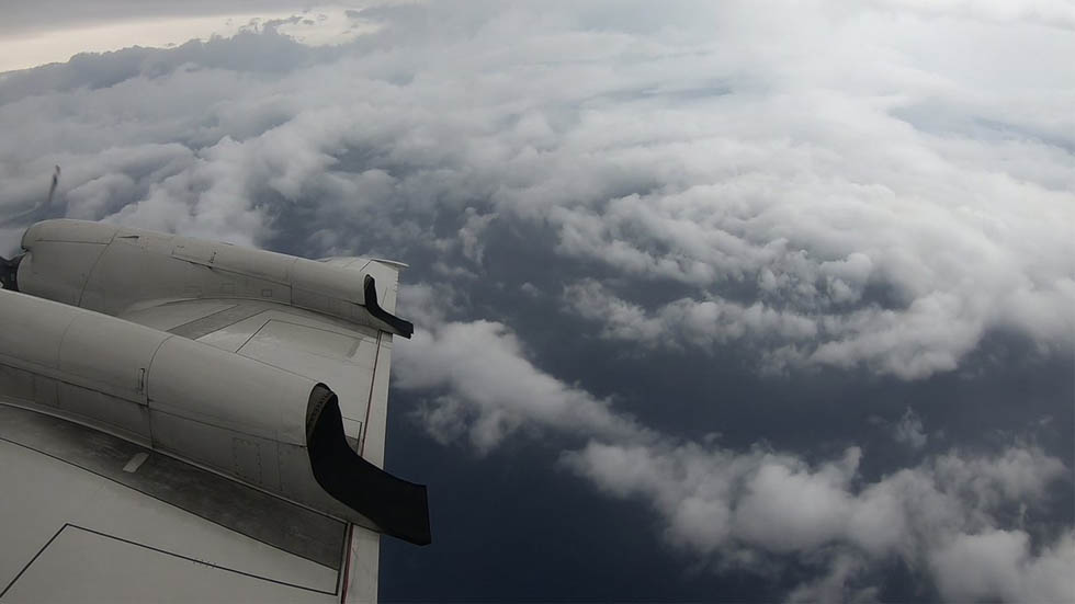 #Video Así se ve el ojo del huracán Florence
