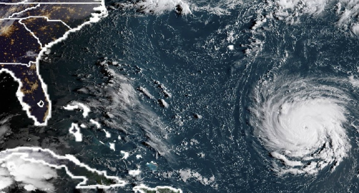 Florence sería el segundo huracán más potente en azotar EE.UU. - huracan-florence-sept-2018