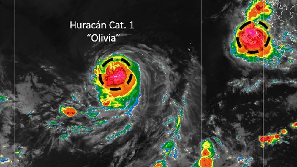 Huracán Olivia se aleja de costas mexicanas