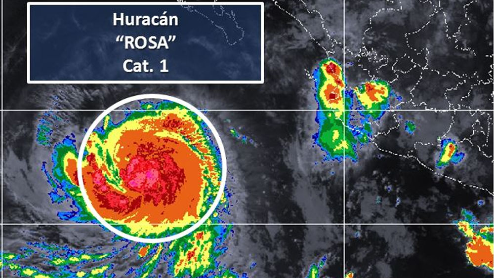 Prevén que huracán Rosa se intensifique este jueves