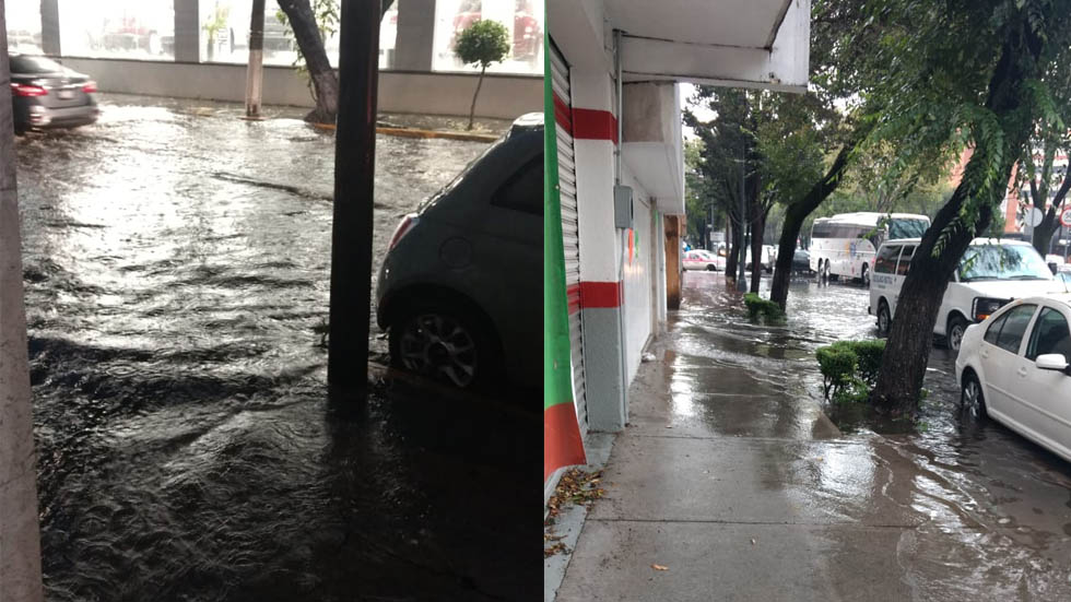Afectaciones en la Ciudad de México por las lluvias de este miércoles - inundacion-division-del-norte