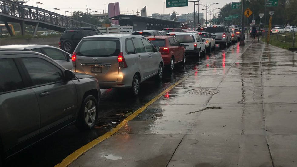 Afectaciones en la Ciudad de México por las lluvias de este miércoles