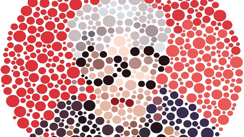 El test con celebridades y puntos para detectar daltonismo - iris