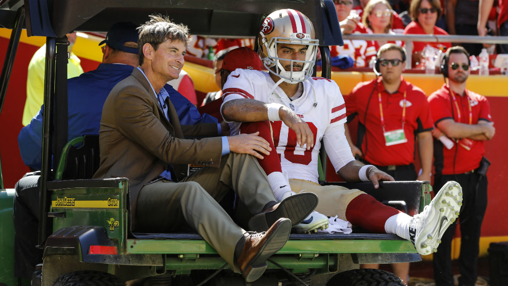 Garoppolo dice adiós a la temporada de la NFL