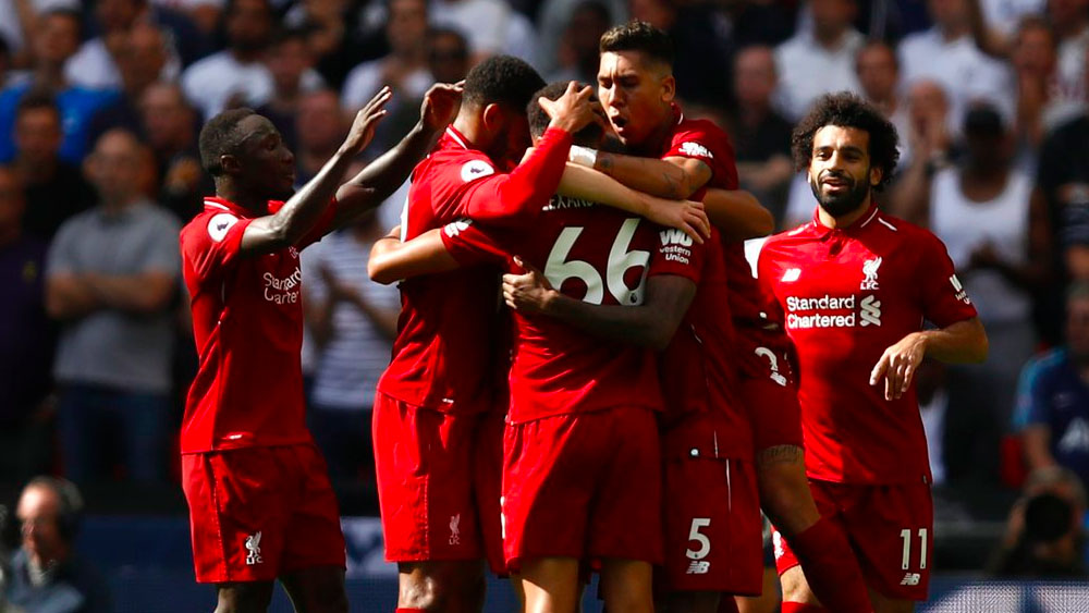 Liverpool es líder de la Premier League tras vencer al Tottenham