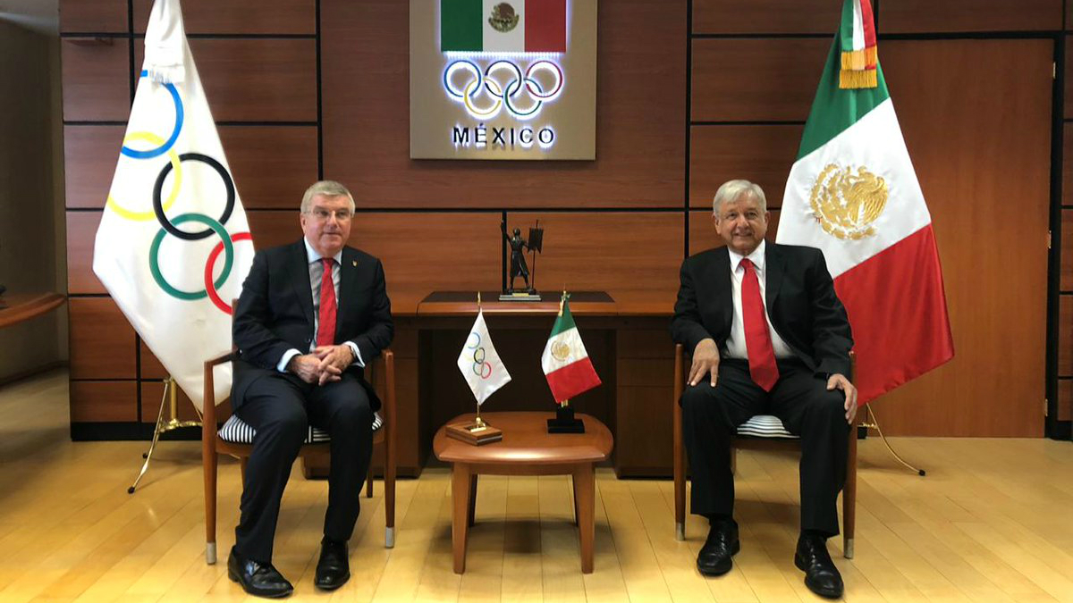 López Obrador se reúne con el presidente del COI López Obrador se reúne con el presidente del COI