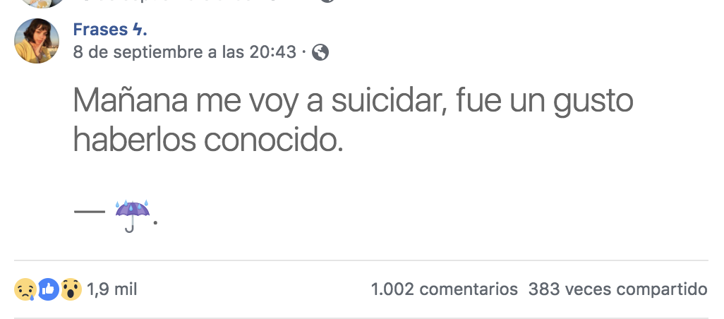 Se suicida joven de 14 años en Sonora; horas antes anunció su muerte en Facebook - mensaje-karen-p