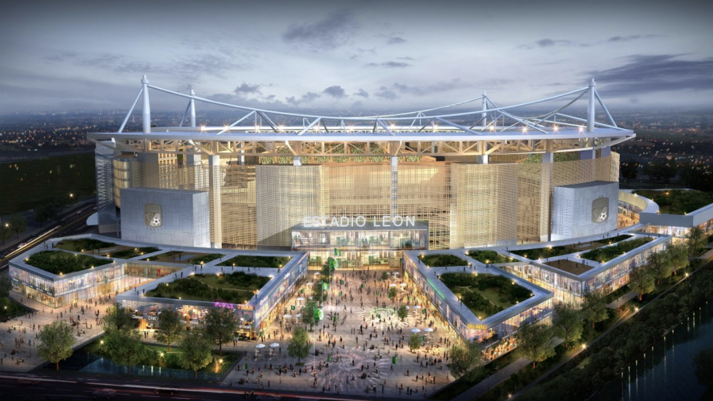 León presenta proyecto de su nuevo estadio previsto para 2021