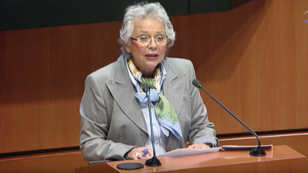 López Obrador debe tener seguridad profesional: Sánchez Cordero - olga-sanchez-cordero