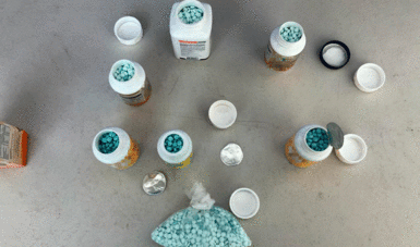 Binomio canino encuentra siete mil pastillas de fentanilo en Tijuana - pastillas-fentanilo-tijuana