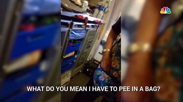 #Video Piden a pasajeros de American Airlines orinar en bolsas y botellas - pee