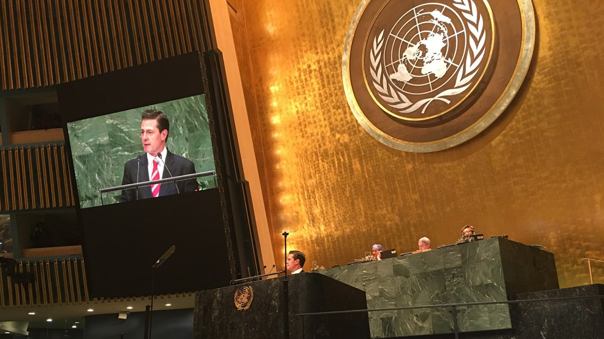 Peña Nieto se despide de la ONU; destaca la importancia del multilateralismo