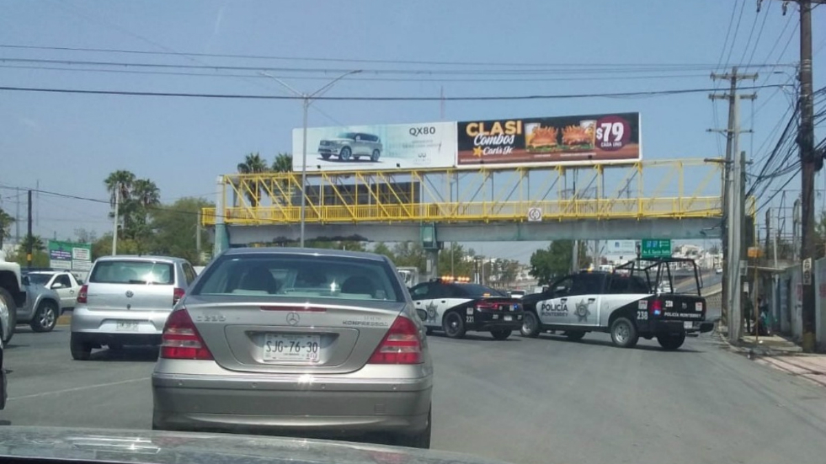 Persecución en Monterrey deja tres heridos
