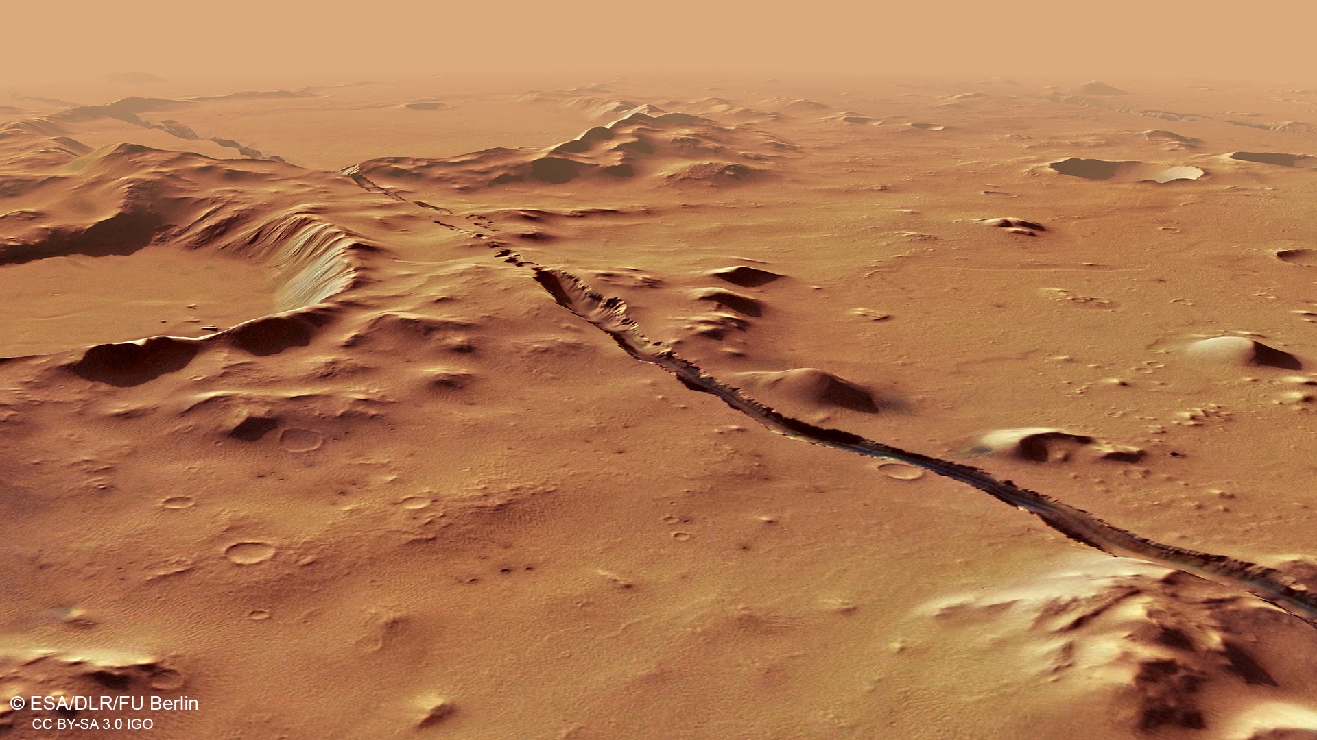 #Fotos Fisuras nunca antes vistas de Marte - perspective-view-of-cerberus-fossae