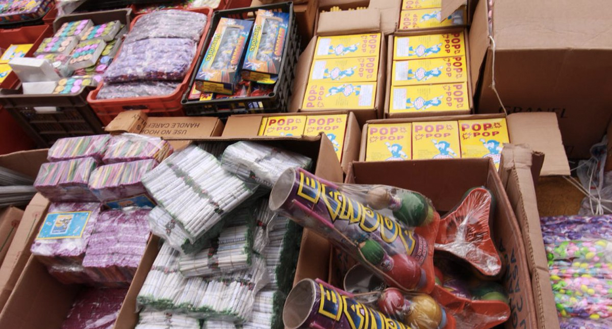 Decomisan 2 toneladas de pirotecnia en La Merced