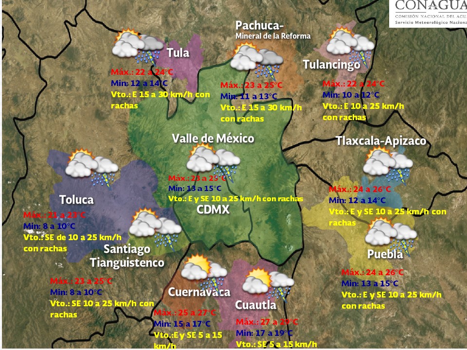 Persiste el pronóstico de tormentas en todo el país - pronostico-del-tiempo-domingo-16-3