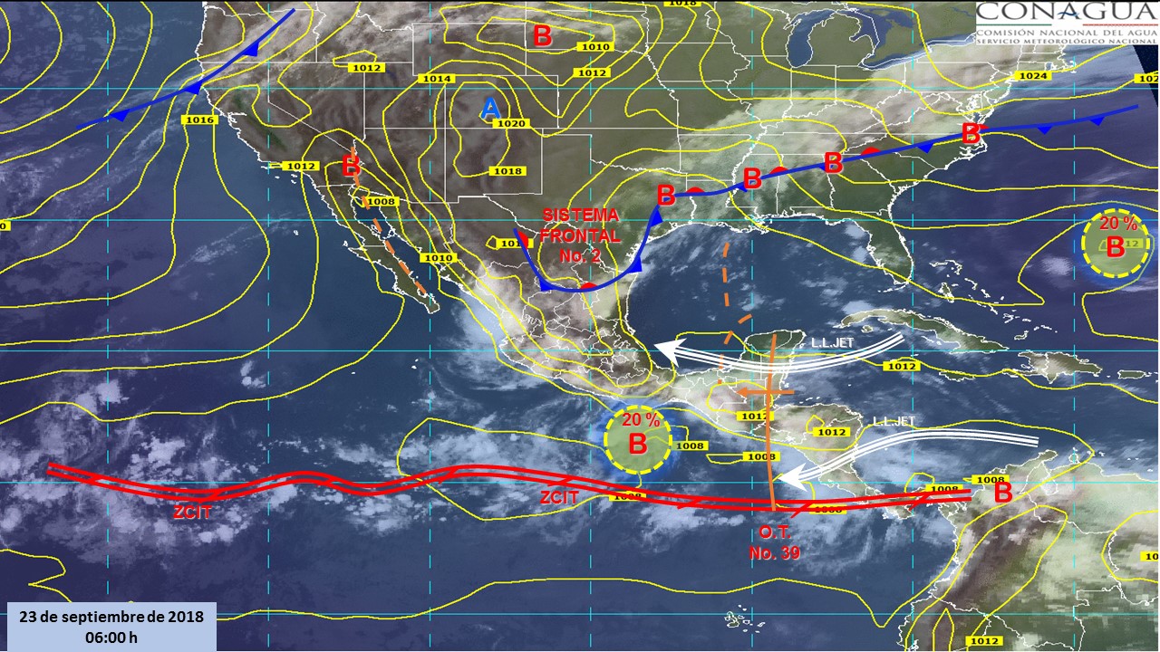 Frente frío 2 afectará el norte y noreste del país - pronostico-domingo-23-2