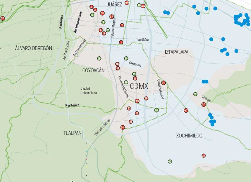Seis delegaciones de la CDMX corren alto peligro si vuelve a temblar - puntos-criticos-fracturas-subsuelo-en-cdmx