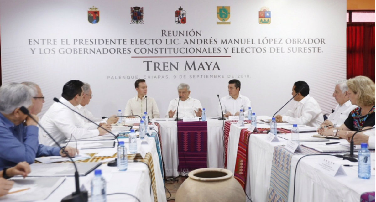López Obrador se reúne con gobernadores del sur del país López Obrador se reúne con gobernadores del sur del país