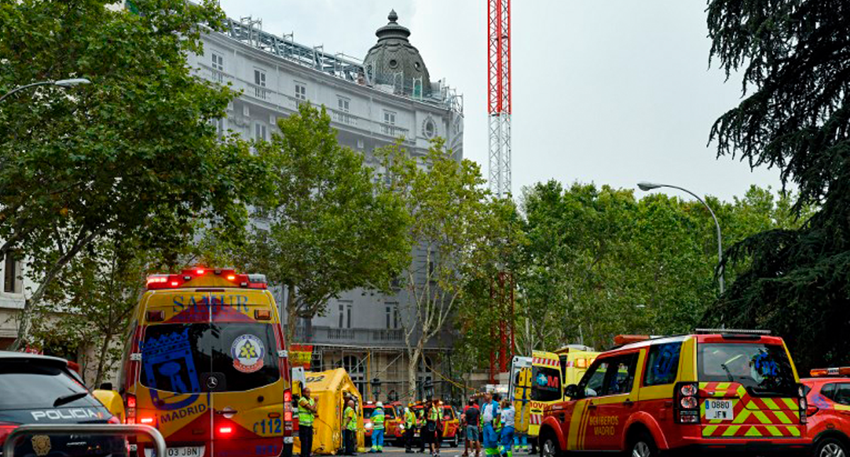 Derrumbe en el hotel Ritz de Madrid deja un muerto