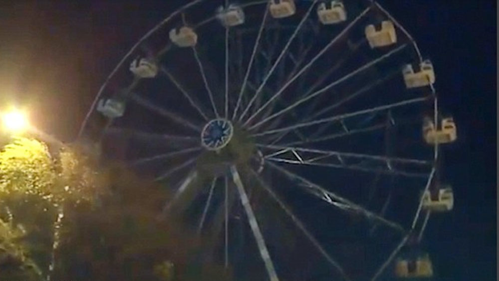 #Video Huracán Florence hace girar rueda de la fortuna