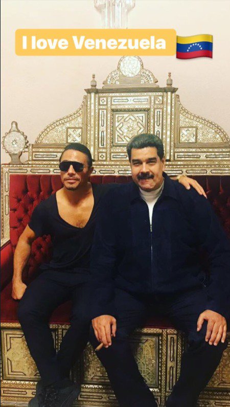 #Video Nicolás Maduro come en restaurante de Salt Bae en medio de crisis venezolana - salt-bae