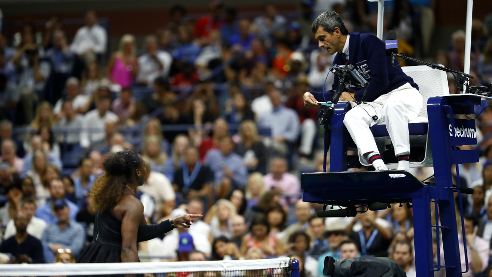 Osaka se corona en el US Open ante Serena Williams en final polémica - serena-williams-juez-us-open-2018
