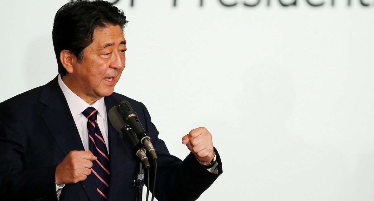 Shinzo Abe se reelige como presidente de su partido en Japón - shinzo-abe