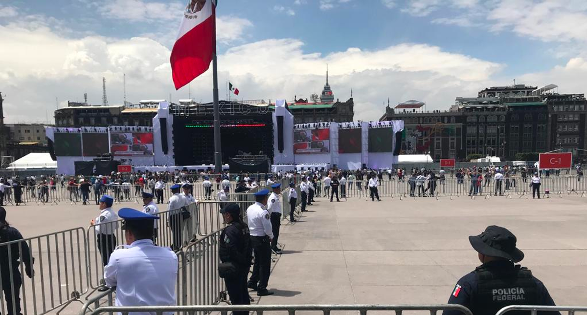 Cuatro mil 200 policías garantizarán seguridad en el Zócalo: SSP