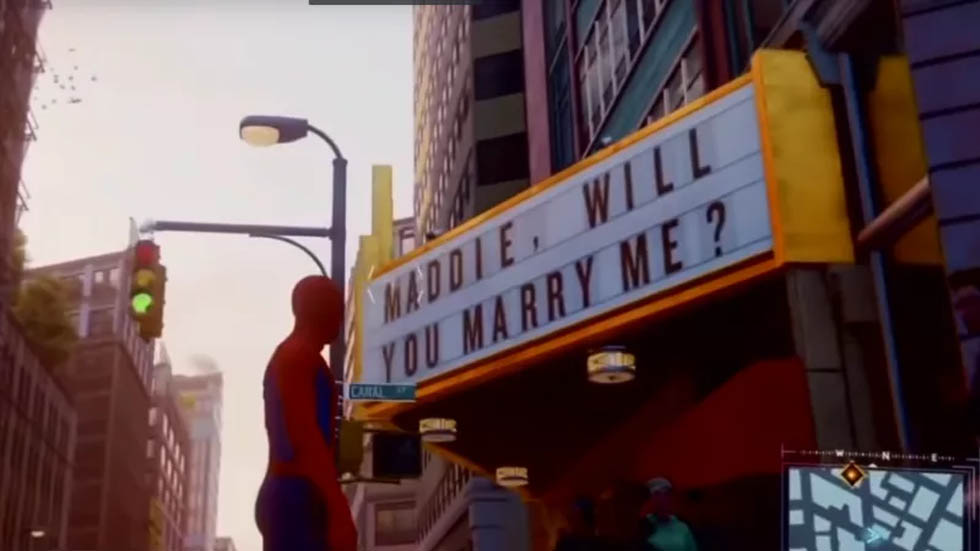 Propuesta de matrimonio escondida en juego de Spider-Man fracasa