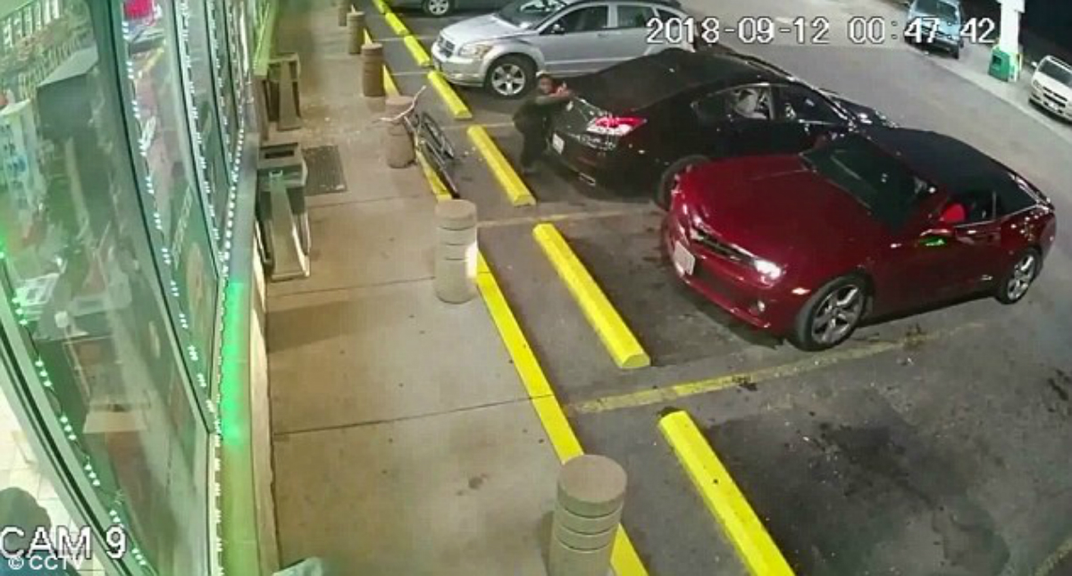 #Video Captan balacera en gasolinera de Illinois
