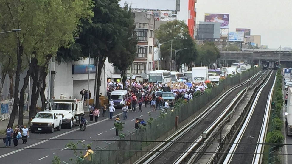Se reanuda circulación en Tlalpan tras paso de manifestantes