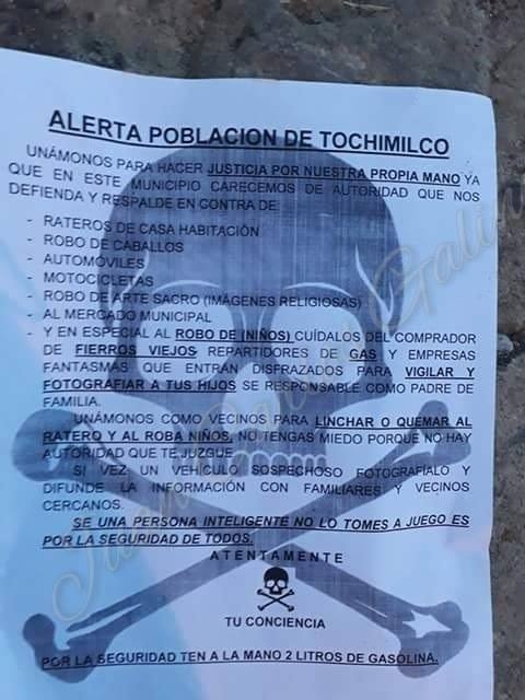 Llaman a linchar a delincuentes en comunidad de Puebla - tochimilco-linchamientos-2