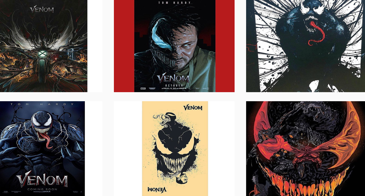 Tom Hardy comparte arte de la película Venom