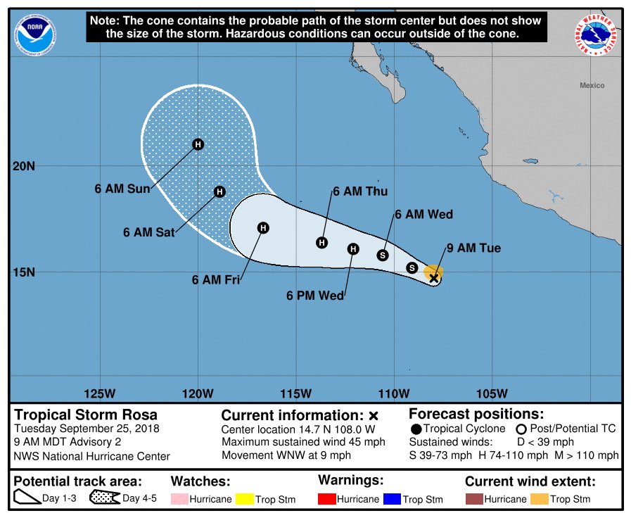 Se forma la tormenta tropical Rosa en el Pacífico - tormenta-tropical-rosa-2